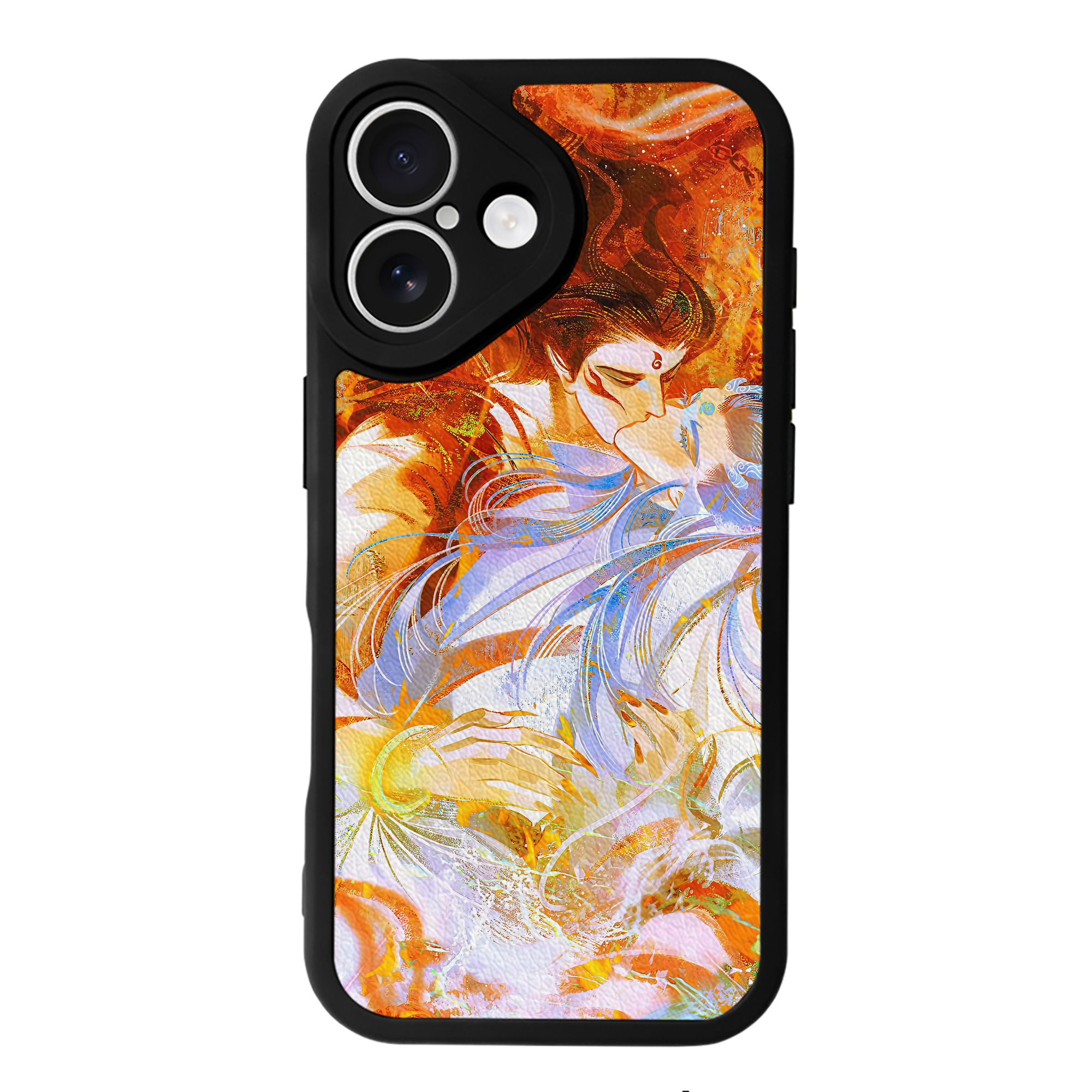 （画像用） Ne Zha 2 ナタ 魔童の大暴れ 【iPhone 16シリーズ対応】シリコンスマホケース（レザー調） 材質：シリコン